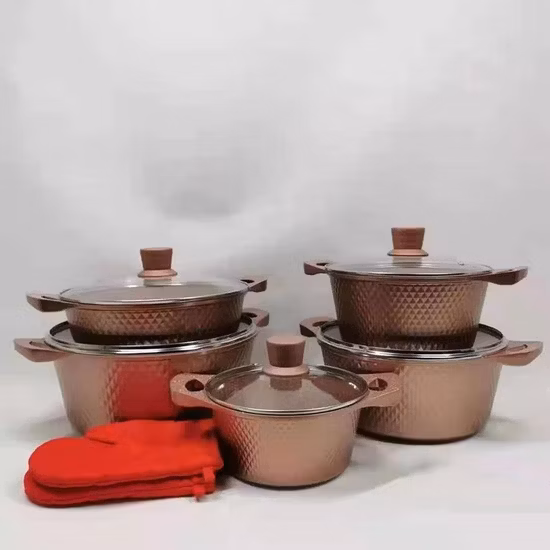 공장 제조 주방 가전 비 스틱 조리기구 알루미늄 조리기구 세트