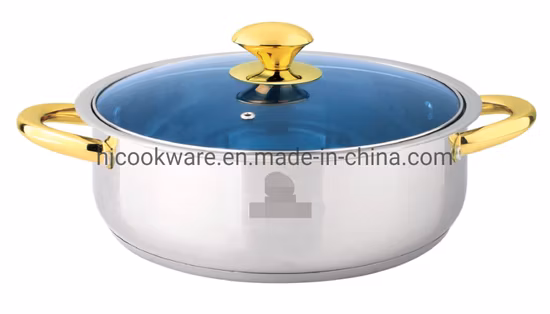 원하는 밥솥을 선택할 수 있는 다양한 크기의 스테인레스 스틸 얕은 냄비